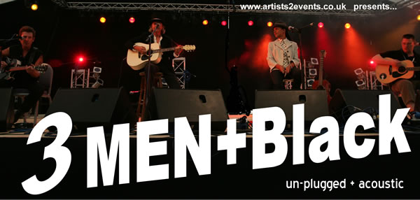3MEN+Black - Live on stage